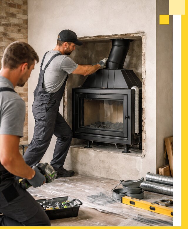 Установка каминных топок в Стерлитамаке: монтаж, подключение