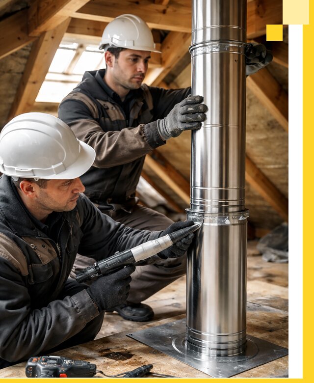 Монтаж дымоходов для каминов в Стерлитамаке с гарантией качества