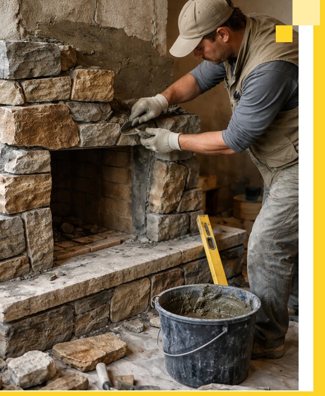 Изготовление и установка каменных каминов под ключ в Стерлитамаке