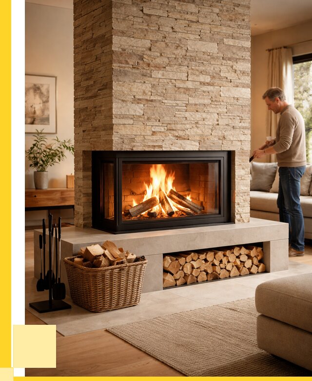 Дровяной камин под ключ в Стерлитамаке от 205980 р. | ЭриданСтм