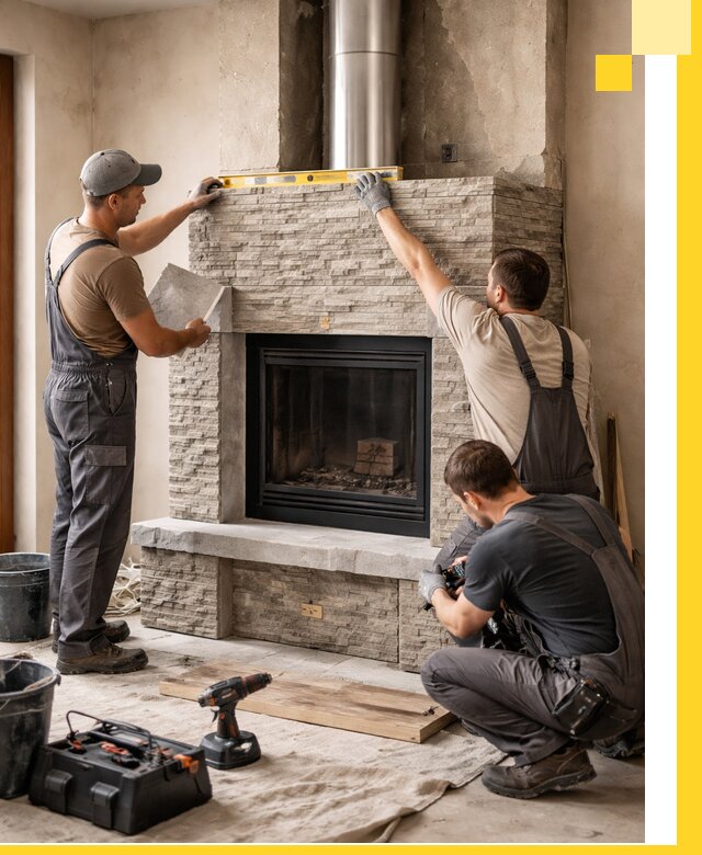 Профессиональный монтаж каминов под ключ в Стерлитамаке для дома