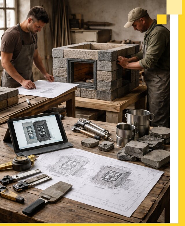 Разработка проектов печей с согласованием и монтажом в Стерлитамаке