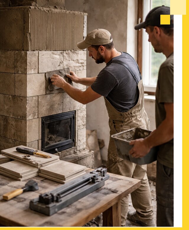 Профессиональная облицовка печей в Стерлитамаке: керамика и камень