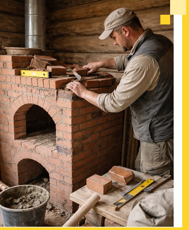 Изготовление и установка русских печей в Стерлитамаке под ключ