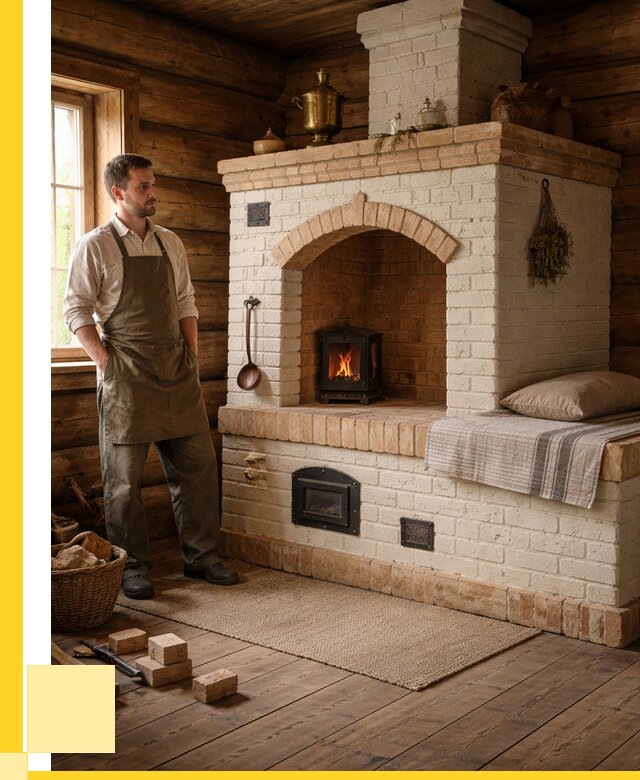 Русские печи с лежанкой под ключ в Стерлитамаке от 154485 р. ЭриданСтм