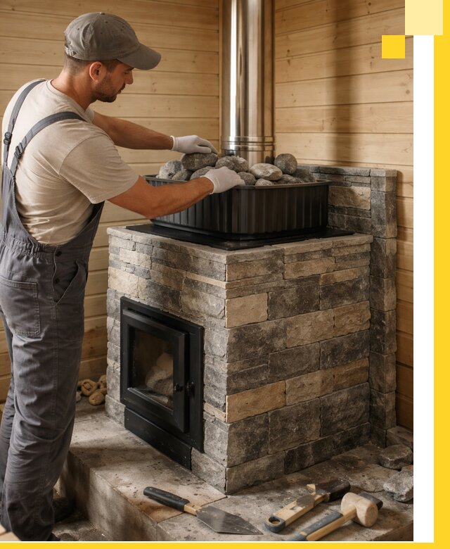 Печи для парной в Стерлитамаке, производство, монтаж и обслуживание