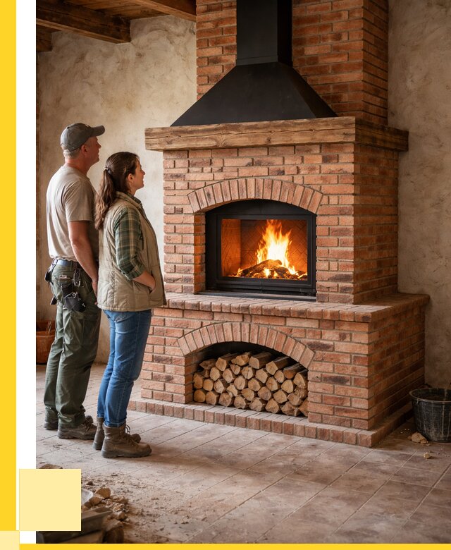 Печи камины из кирпича в Стерлитамаке от 123588 р. | ЭриданСтм