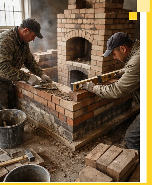 Изготовление и монтаж печей и каминов из кирпича в Стерлитамаке