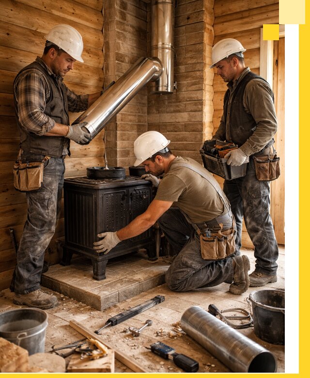 Профессиональный монтаж банных печей и дымоходов в Стерлитамаке