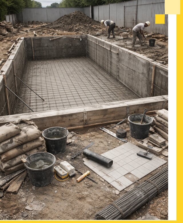 Строительство бассейнов под ключ в Стерлитамаке, дизайн и монтаж