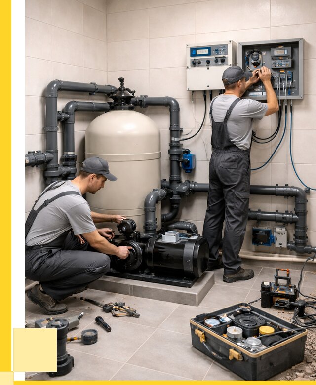 Монтаж оборудования для бассейнов в Стерлитамаке от 41196 р. | ЭриданСтм