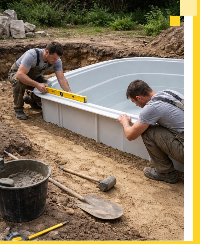 Производство и установка пластиковых бассейнов в Стерлитамаке под ключ