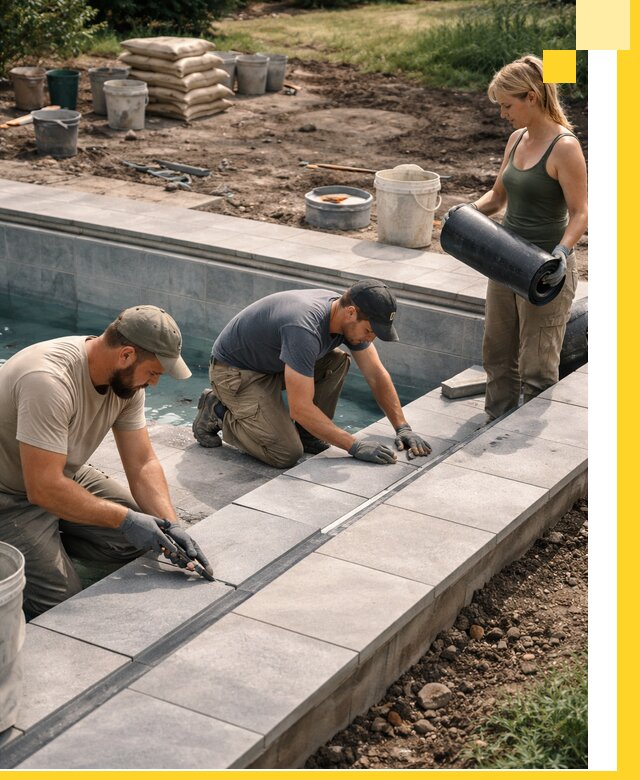 Строительство и монтаж уличных бассейнов под ключ в Стерлитамаке