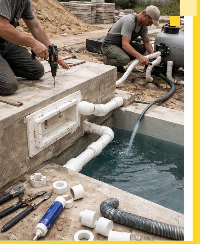 Строительство скиммерных бассейнов под ключ в Стерлитамаке