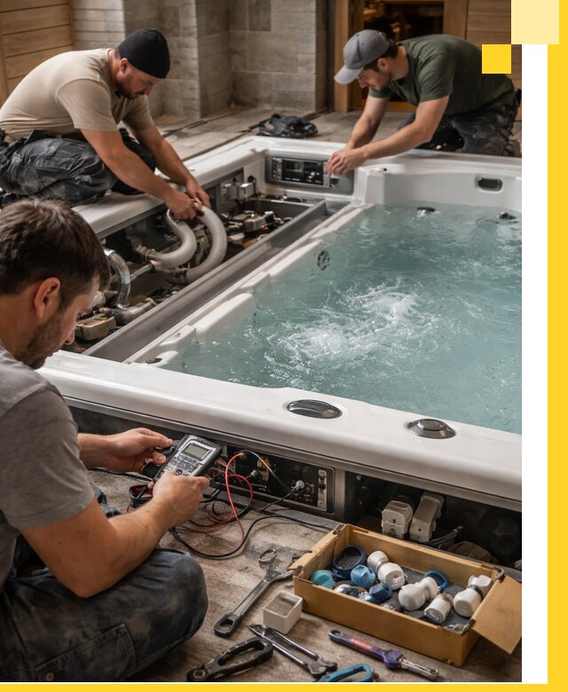 Гидромассажные бассейны под ключ в Стерлитамаке, дизайн и монтаж