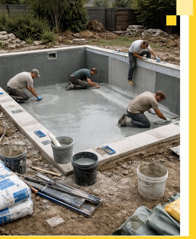 Изготовление и монтаж чаши бассейна под ключ в Стерлитамаке