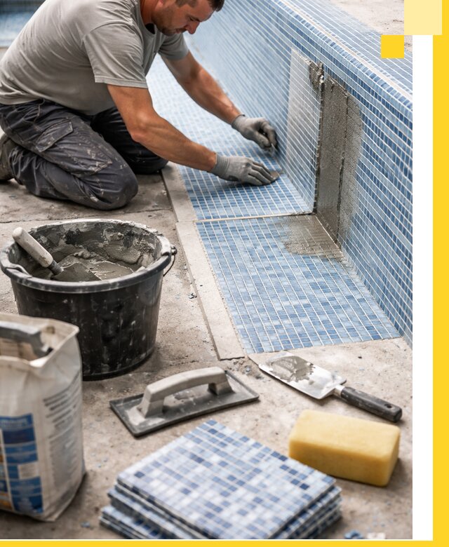 Укладка и ремонт мозаики для бассейнов под ключ в Стерлитамаке