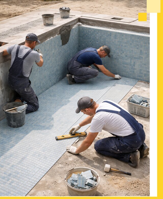 Укладка и установка плитки для бассейнов под ключ в Стерлитамаке