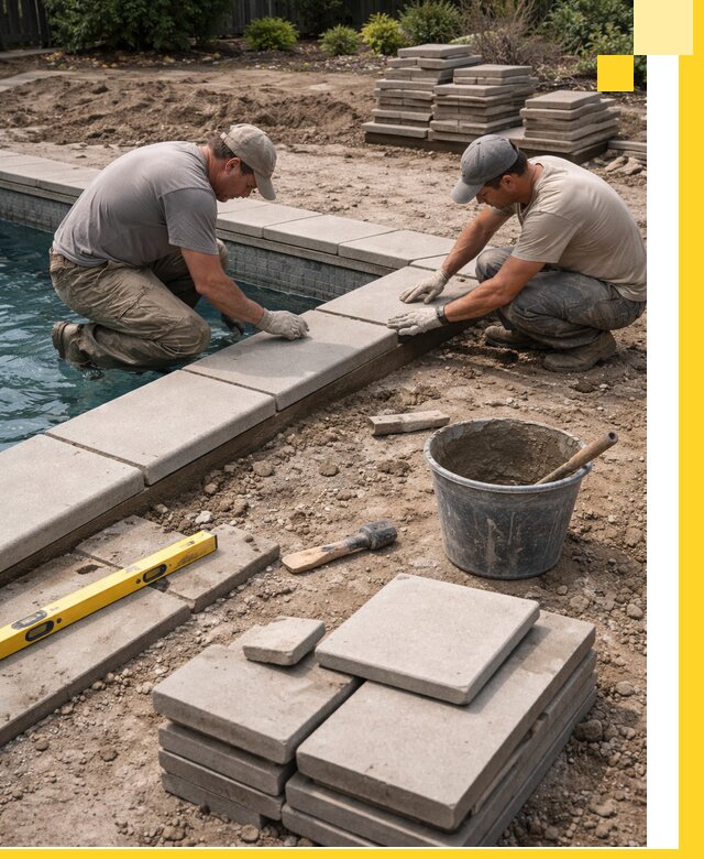 Установка и изготовление копингового камня для бассейнов в Стерлитамаке