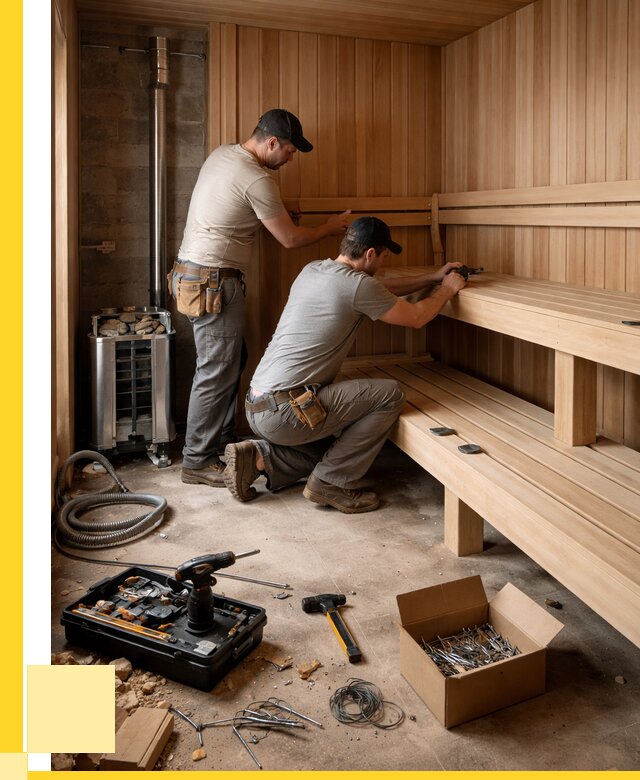 Монтаж саун под ключ в Стерлитамаке от 123588 р. | ЭриданСтм