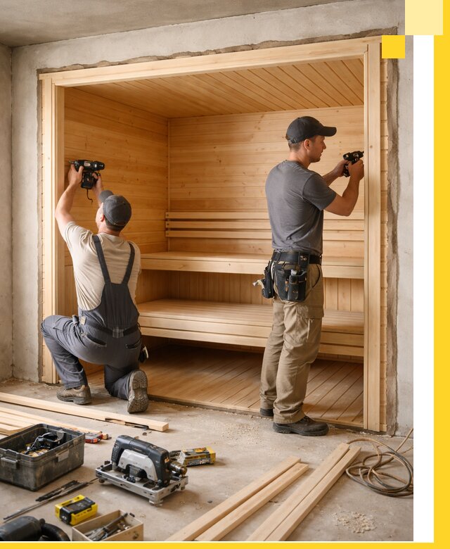 Монтаж саун под ключ в Стерлитамаке — проектирование и установка