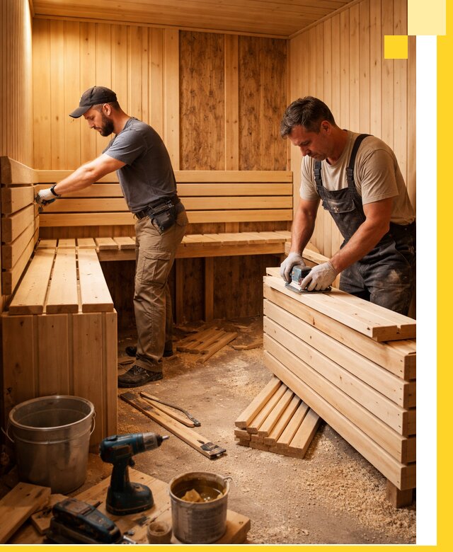 Профессиональный комплексный ремонт саун под ключ в Стерлитамаке