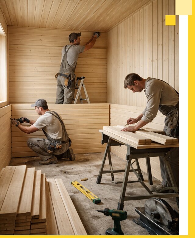 Обшивка саун в Стерлитамаке из натуральной древесины под ключ