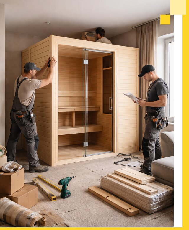 Установка и благоустройство саун в квартире в Стерлитамаке