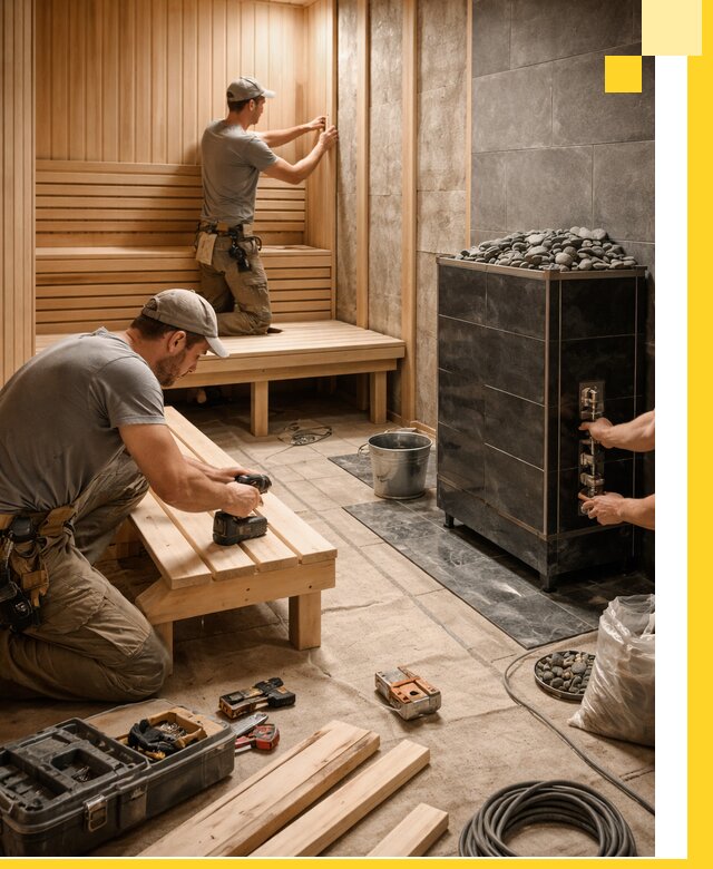 Дизайн и строительство интерьерных саун под ключ в Стерлитамаке