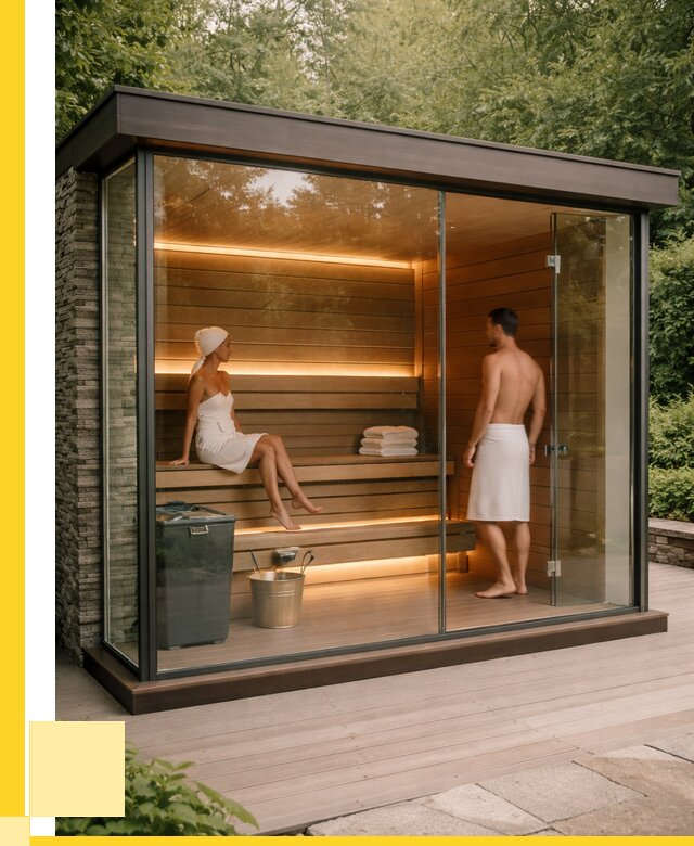 Сауна стеклянная и двери для сауны в Стерлитамаке от 257475 р. | ЭриданСтм