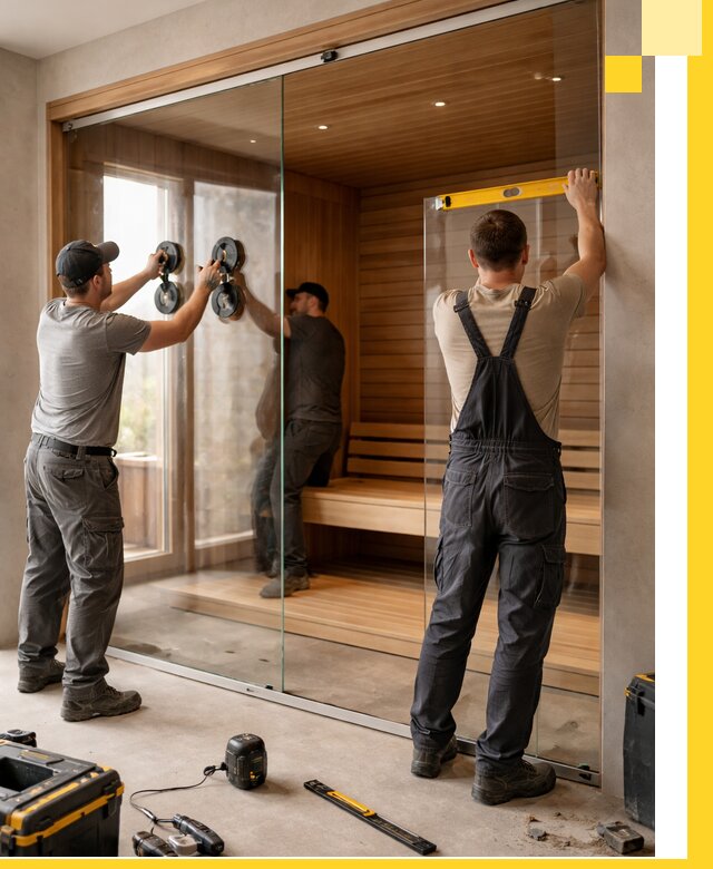 Производство и монтаж стеклянных саун под ключ в Стерлитамаке