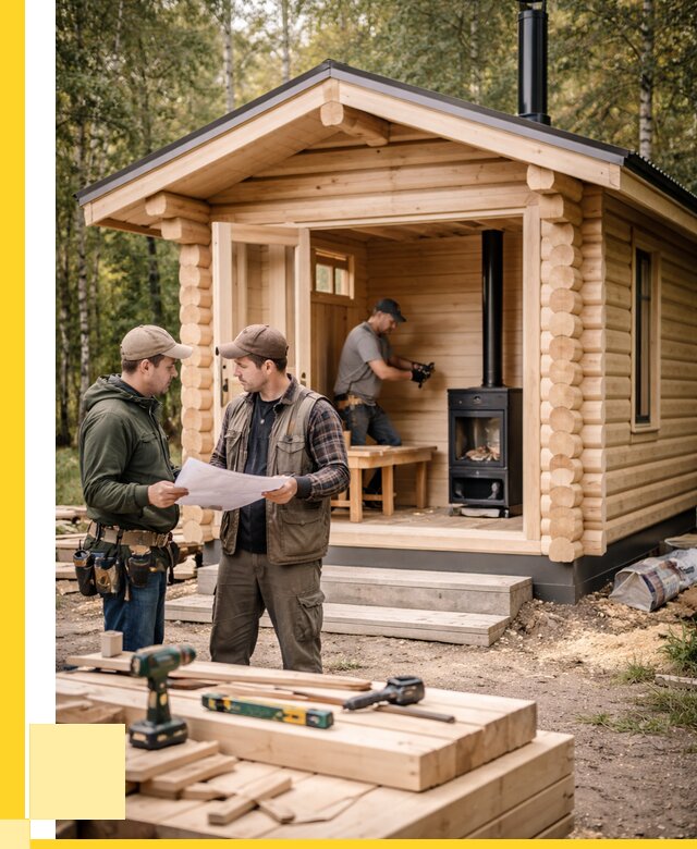 Монтаж бань под ключ в Стерлитамаке — от 205980 р. | ЭриданСтм