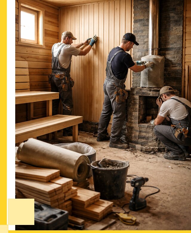 Ремонт бань под ключ в Стерлитамаке от 46346 р. | ЭриданСтм