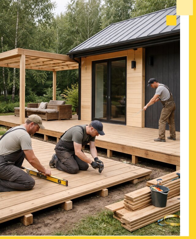 Строительство бань с террасой и бассейном под ключ в Стерлитамаке