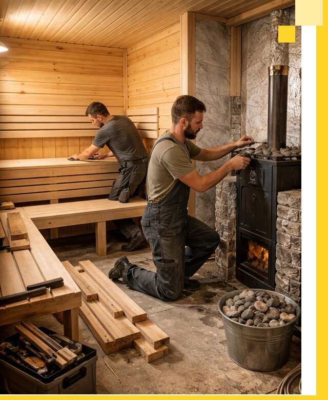 Дизайн и строительство интерьеров бань под ключ в Стерлитамаке