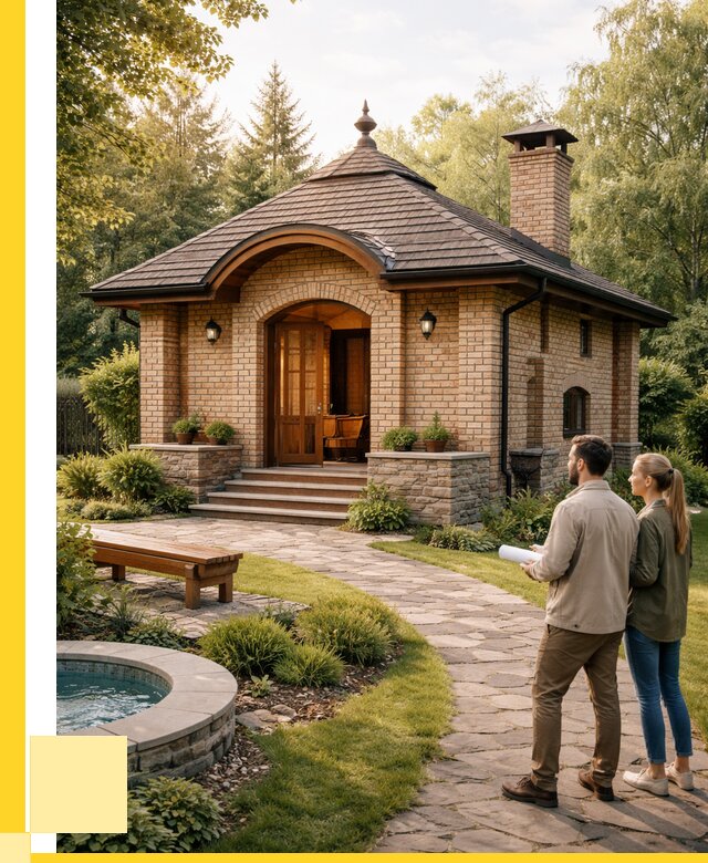 Проект кирпичной бани в Стерлитамаке от 30897 р. | ЭриданСтм