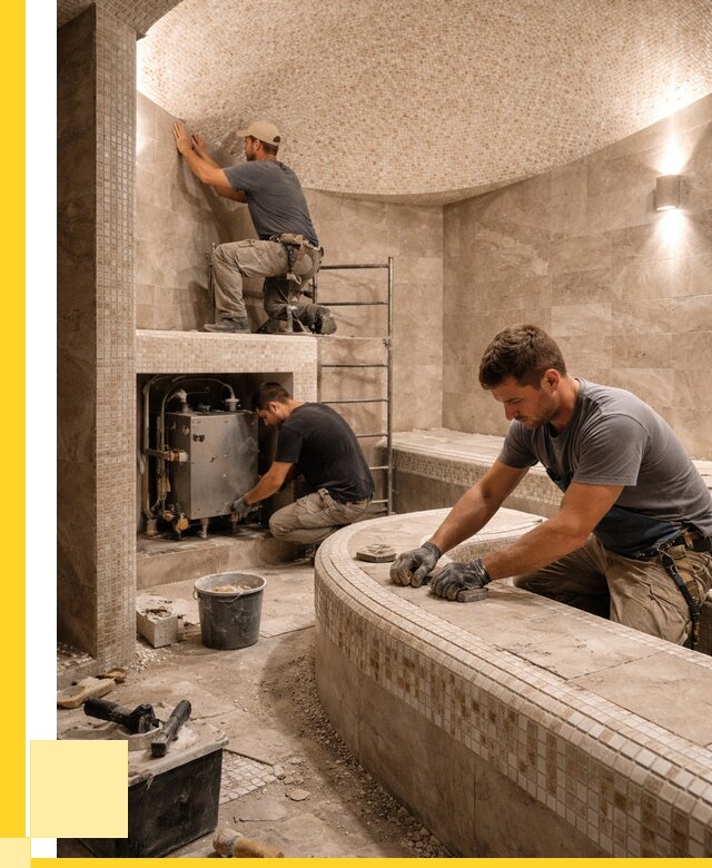 Монтаж хамамов под ключ в Стерлитамаке от 257475 р. ЭриданСтм