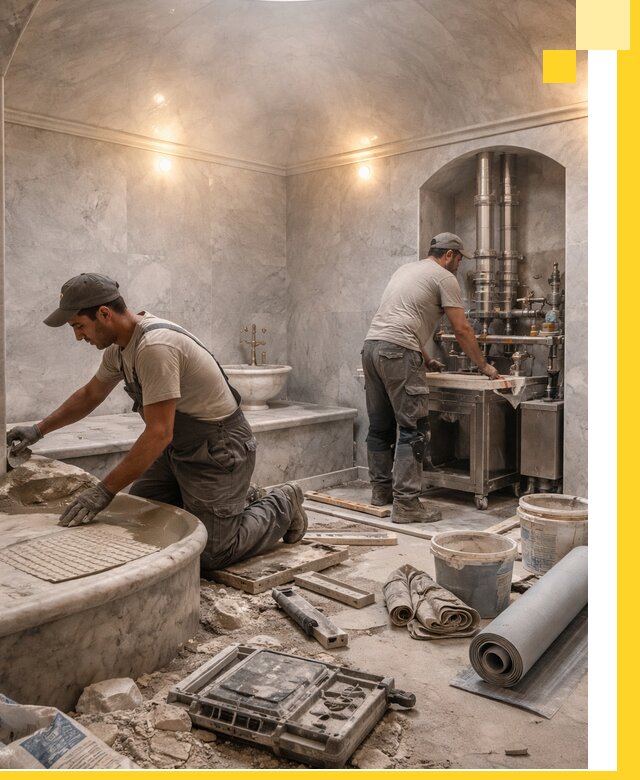 Строительство турецких бань хаммам под ключ в Стерлитамаке