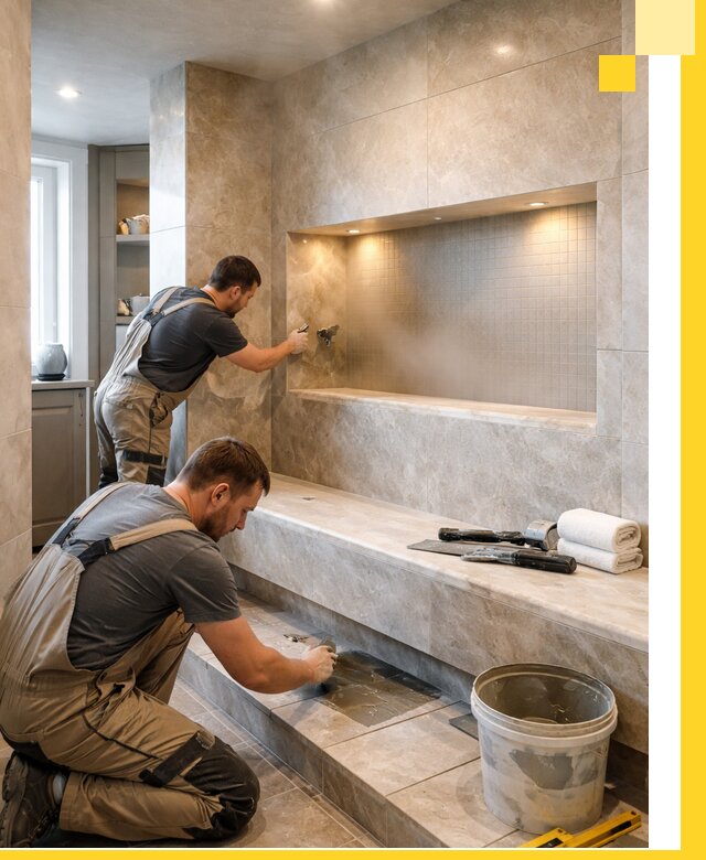 Профессиональное строительство хамама в квартире в Стерлитамаке