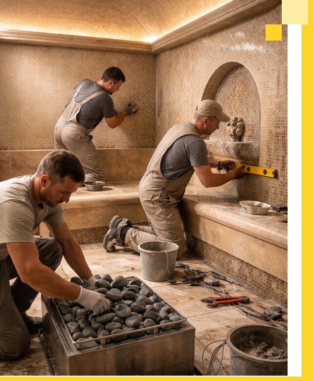 Проектирование и строительство хамама и сауны в Стерлитамаке