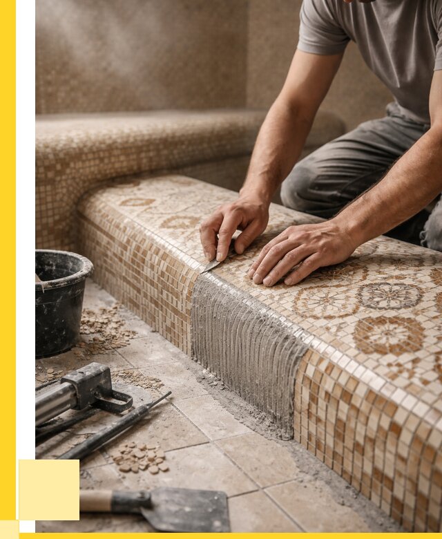 Плитка для хамама под ключ в Стерлитамаке от 3605 р. | ЭриданСтм