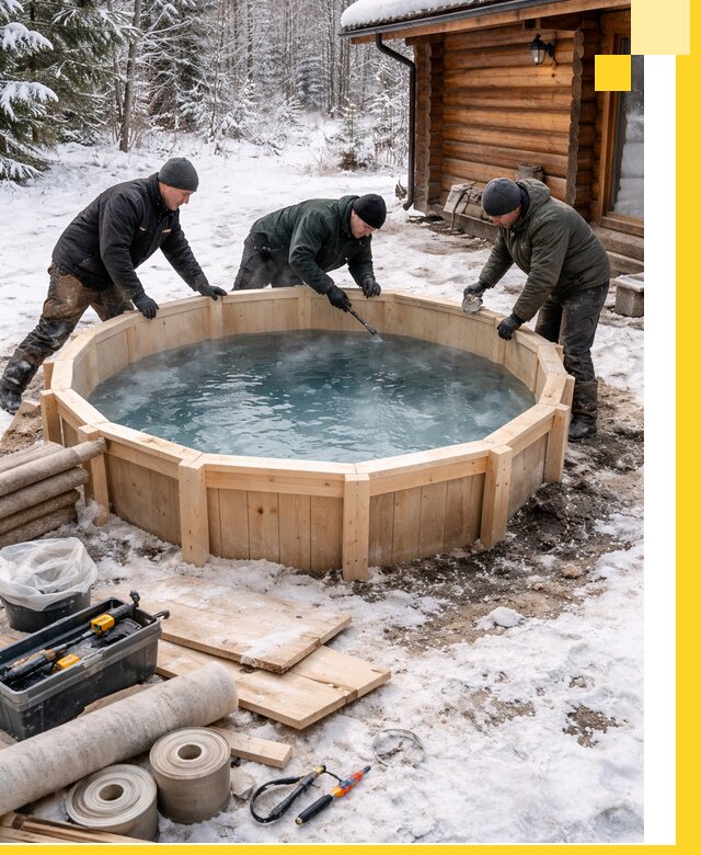 Изготовление и установка ледяных купелей под ключ в Стерлитамаке