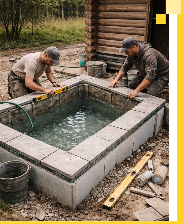 Изготовление и установка холодных купелей под ключ в Стерлитамаке