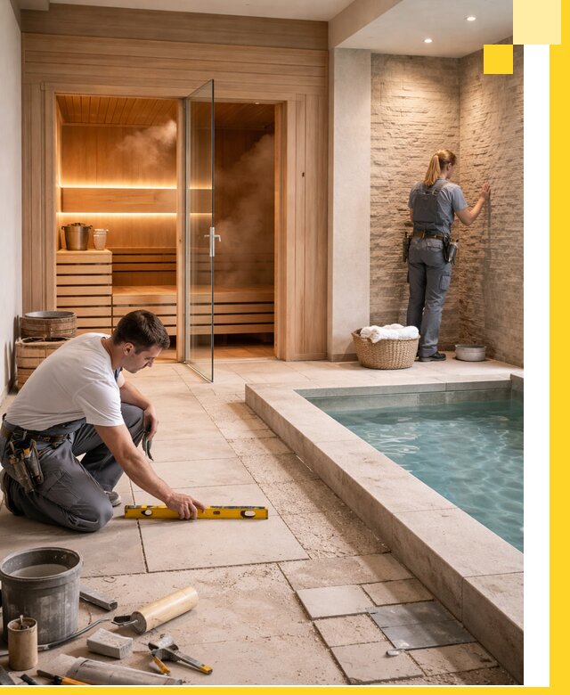 Комплексный дизайн и отделка интерьеров SPA под ключ в Стерлитамаке